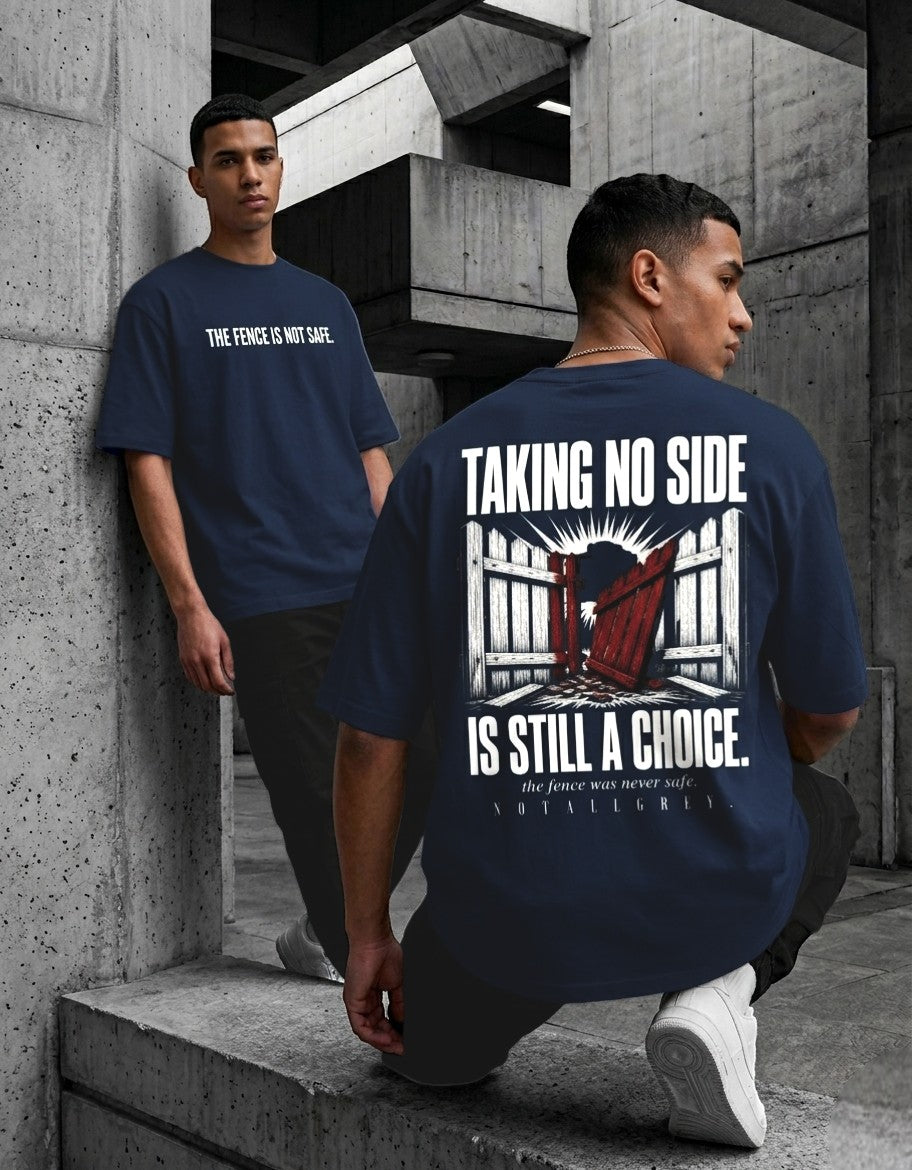 The Fence Is Not Safe — Oversized Tee