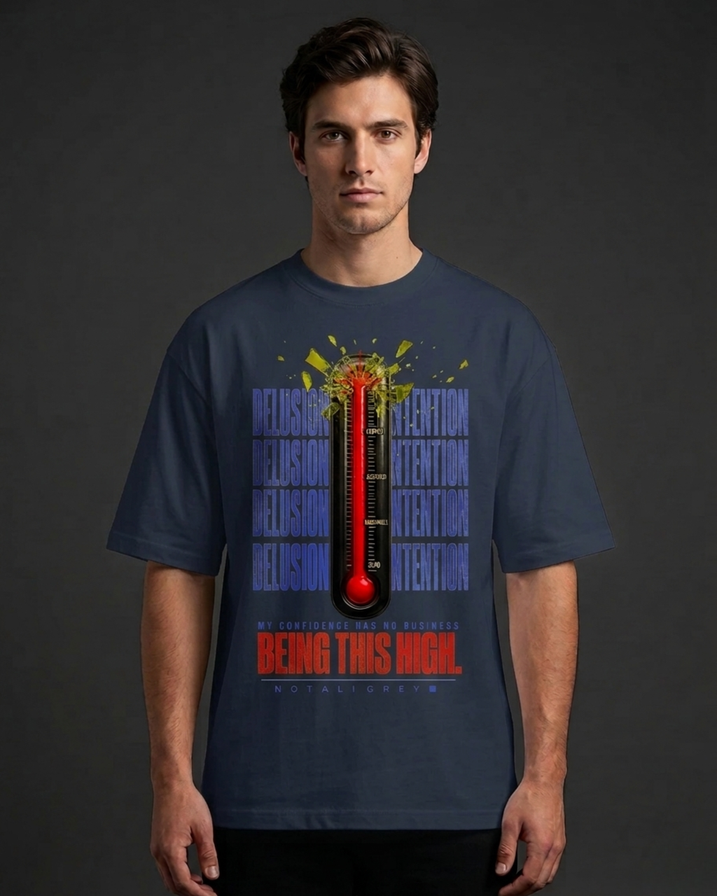 Confidence Has No Business Being This High — Oversized Tee