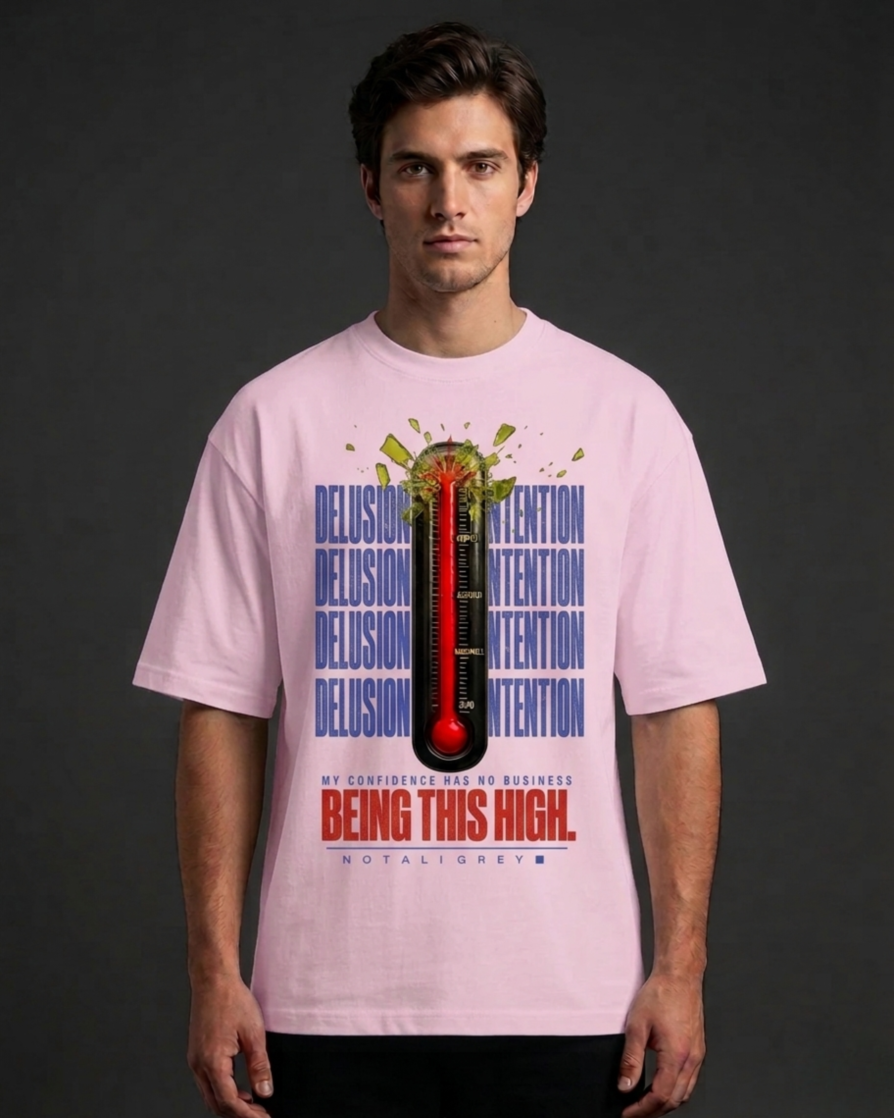 Confidence Has No Business Being This High — Oversized Tee