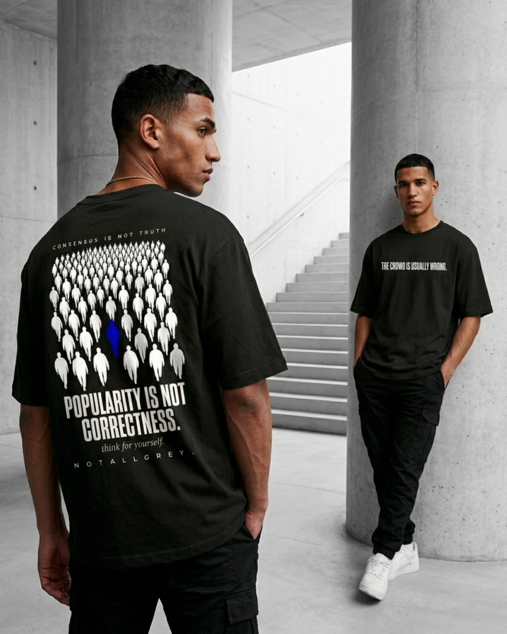 Crowd Is Usually Wrong — Oversized Tee