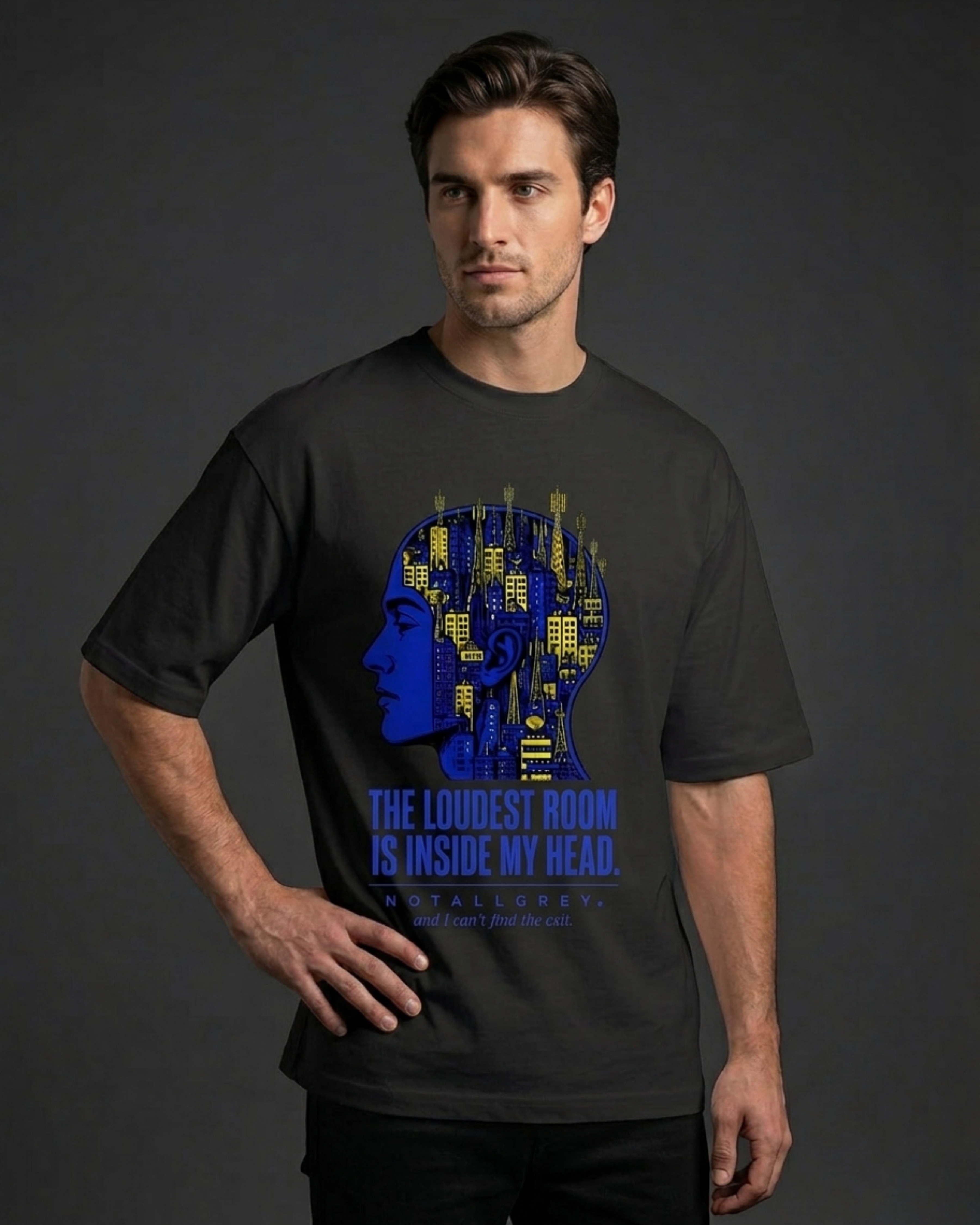 The Loudest Room Is Inside My Head — Oversized Tee